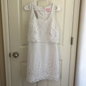 Beautiful white lace Lilly Pulitzer dress